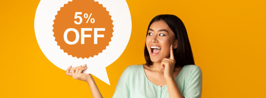 Prepay your reservation and get a benefit of 5% discount
